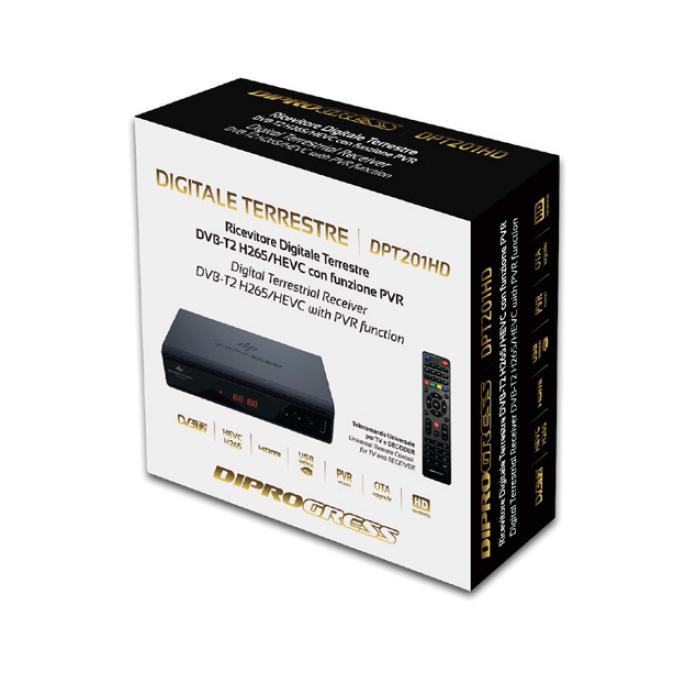 Ricevitore Digitale Terrestre DVB-T2 H265/HEVC con Funzione PVR USB