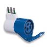 Adattatore Industriale da S17 a 1 presa CEE blu