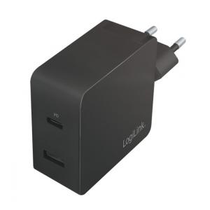 Caricatore da Muro USB-C™ e USB tipo A 45W Nero