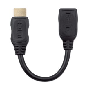 Cavo Prolunga HDMI High Speed con Ethernet 15cm Nero