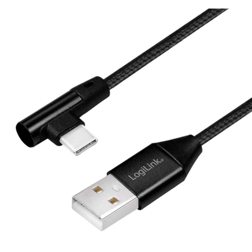 Cavo SuperSpeed USB-C™ Maschio Angolato/USB-A Maschio Dritto 1m Nero