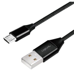 Cavo USB Micro-B Maschio/USB-A Maschio 1 m Nero