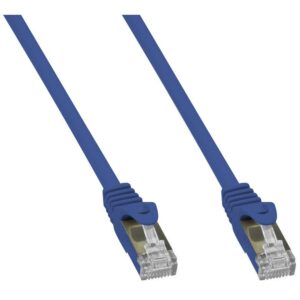 Cavo di Rete Patch in Rame Cat. 6A SFTP LSZH 0,25 m Blu