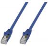 Cavo di Rete Patch in Rame Cat. 6A SFTP LSZH 1 m Blu