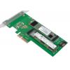 Doppio Adattatore PCIe M.2 per SSD SATA e PCIe SATA