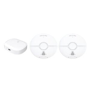 Kit Allarme Fumo Controllo Vocale Alexa e Google Assistant, R7074