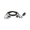 Kit cavo KVM di sicurezza USB DVI-D Dual Link da 1,8 M