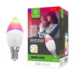 Lampadina LED E14 470lm Smart Controllo Vocale Alexa, R9075 Classe A+