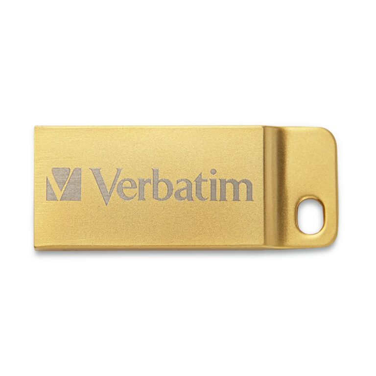 Mini Memoria USB 3.0 Verbatim con Portachiavi 64GB Oro