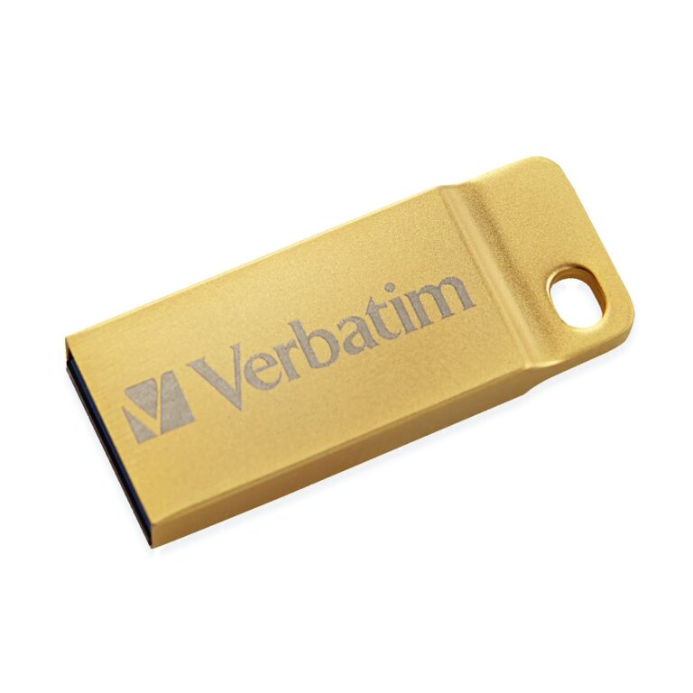 Mini Memoria USB 3.0 Verbatim con Portachiavi 64GB Oro