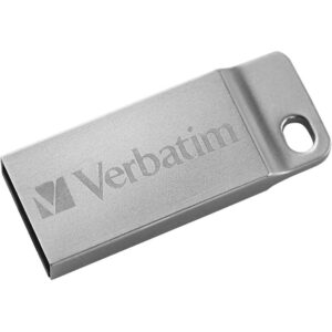 Mini Memoria USB Verbatim con Portachiavi 64GB Silver