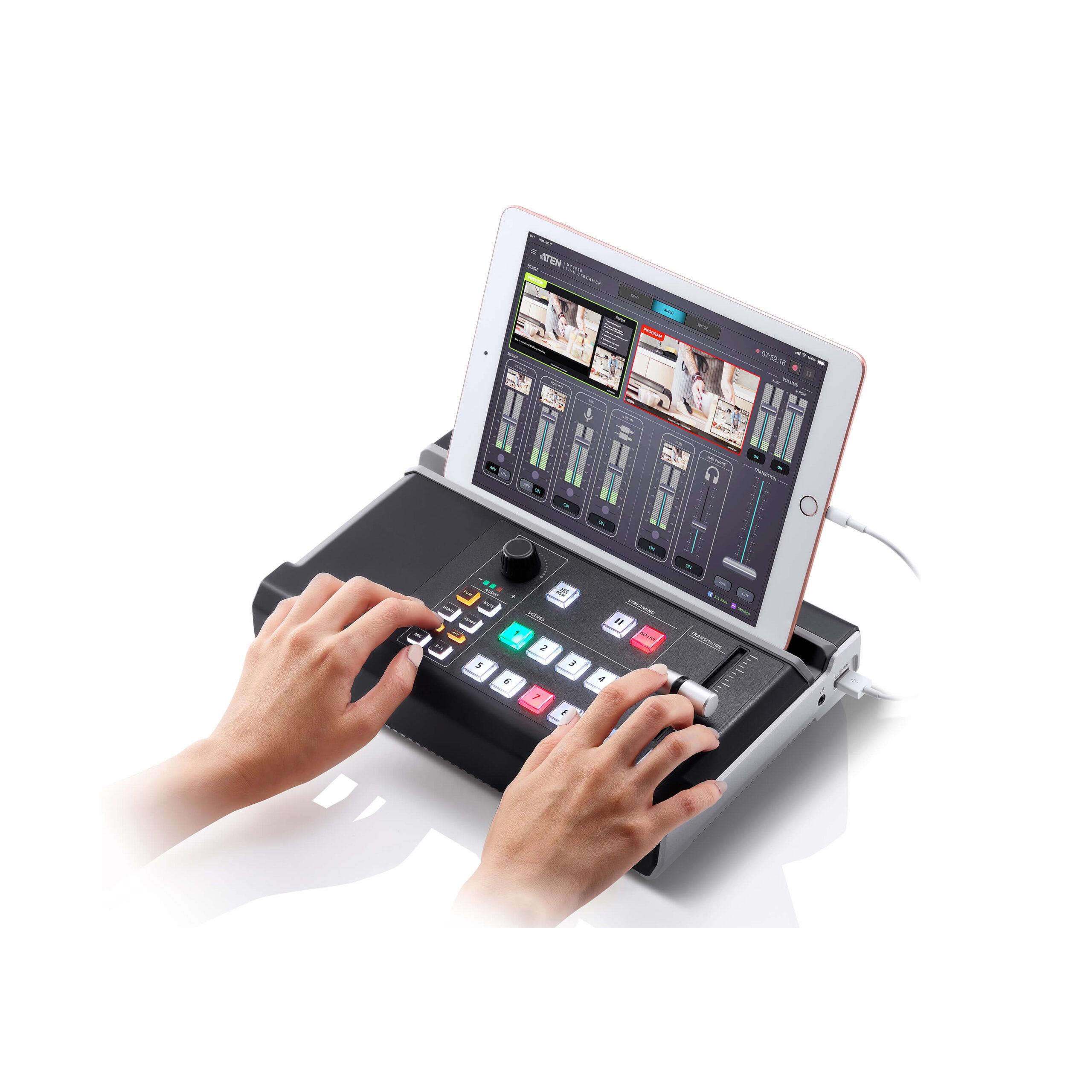 Mixer Audio/Video multicanale All-in-one per StreamLive™ HD su CDN e Social Network UC9020