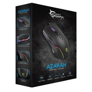 Mouse Gaming 6400 Dpi GM-5003 AZARAH RGB Nero