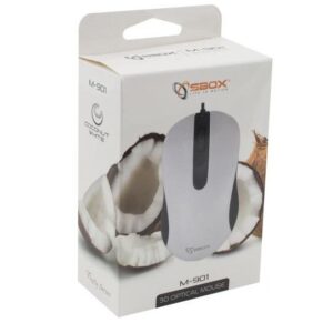 Mouse Ottico 3D USB 1000dpi M-901 Bianco