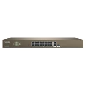 Smart Switch Desktop 16FE + 2GE / 1SFP con 16 porte PoE, TEF1218