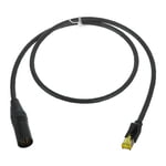 Sommer Cable CAT7 XLRm Adapter 1m black