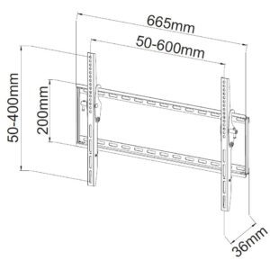 Staffa a Muro Fissa TV LED LCD 40-65''