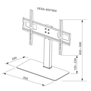 Supporto Universale da Tavolo per TV da 32'' a 55''