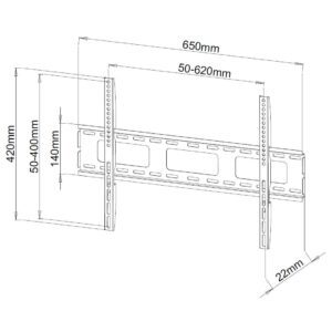 Supporto a Muro per TV LED LCD Ultra Slim 40-65'' Fisso