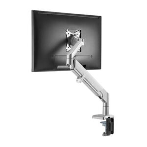 Supporto da Scrivania Monitor 17-32'' con Molla a Gas Bianco Silver