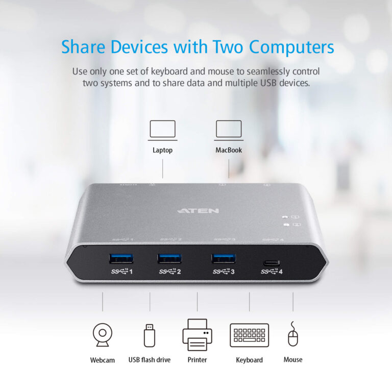 Switch per la condivisione USB-C™ Gen 2 a 2 porte con pass-through dell'alimentazione, US3342