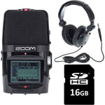 Zoom H2n Headphone + Card Bundle