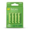 Blister 4 Batterie Ricaricabili AA Stilo 1300mAh GP ReCyko