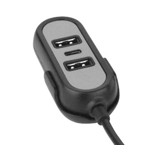 Caricatore da Auto 2x USB-A e 1x USB-C™ 45W Cavo 1,5m Nero