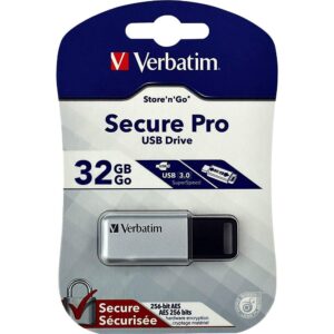 Memoria USB 3.0 Verbatim con Crittografia AES 32GB Silver