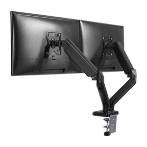 Supporto da Scrivania Doppio Monitor 17-32'' con Molla a Gas Nero