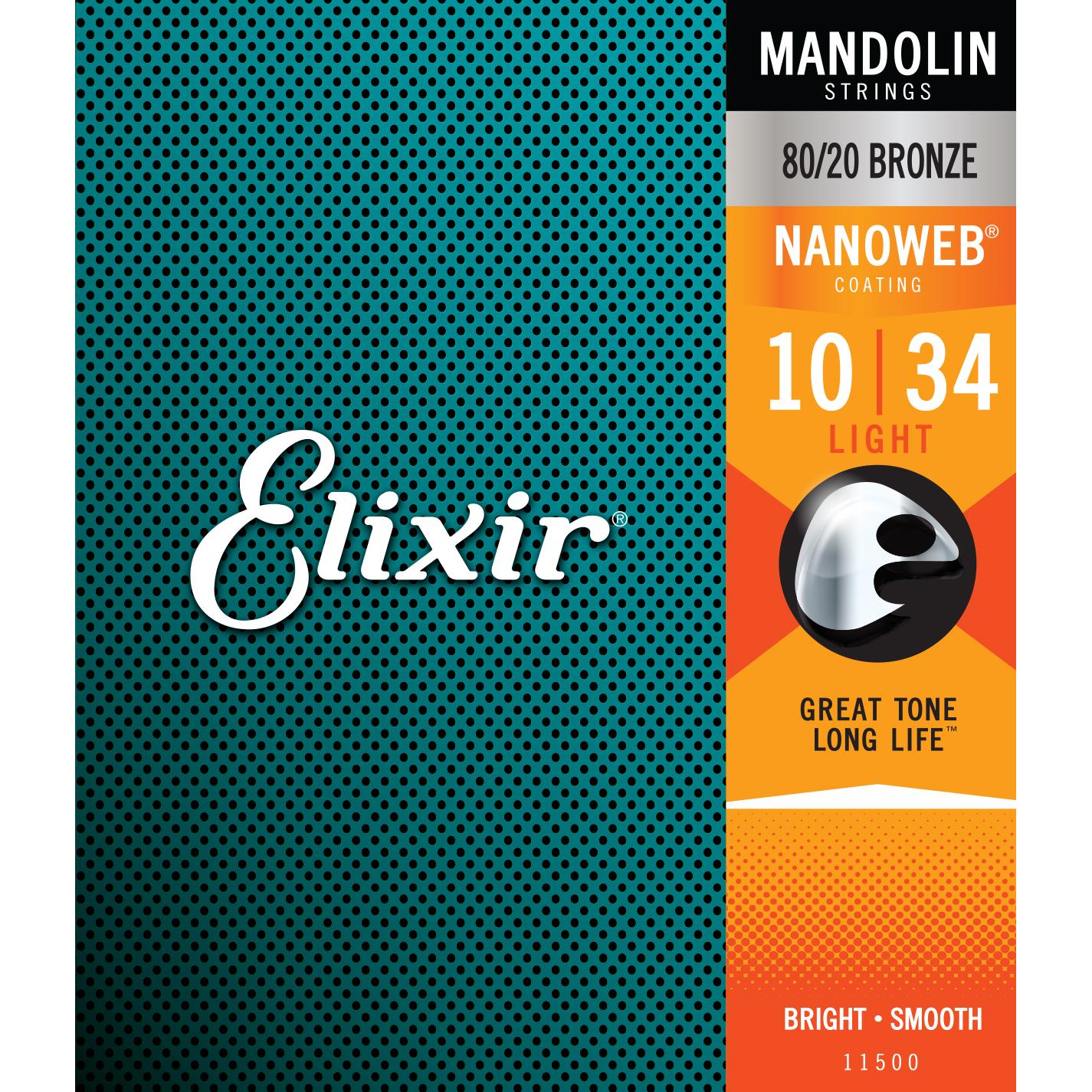 ELIXIR ITALIA 11500 MANDOLIN 80/20 BRONZE NANOWEB