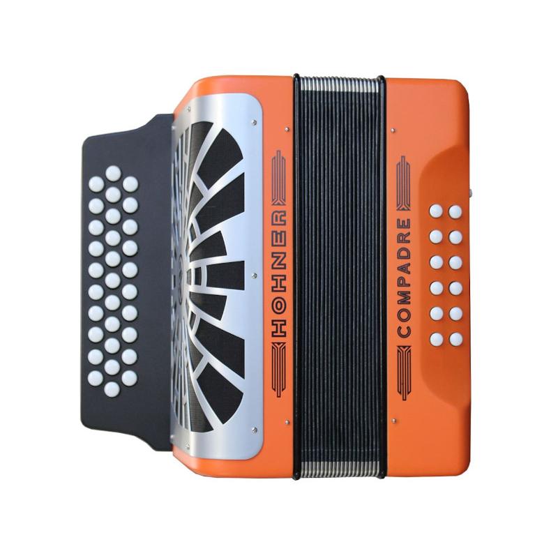 HOHNER EL REY DEL VALLENATO BBEBAB ARANCIONE SILVER GRILL