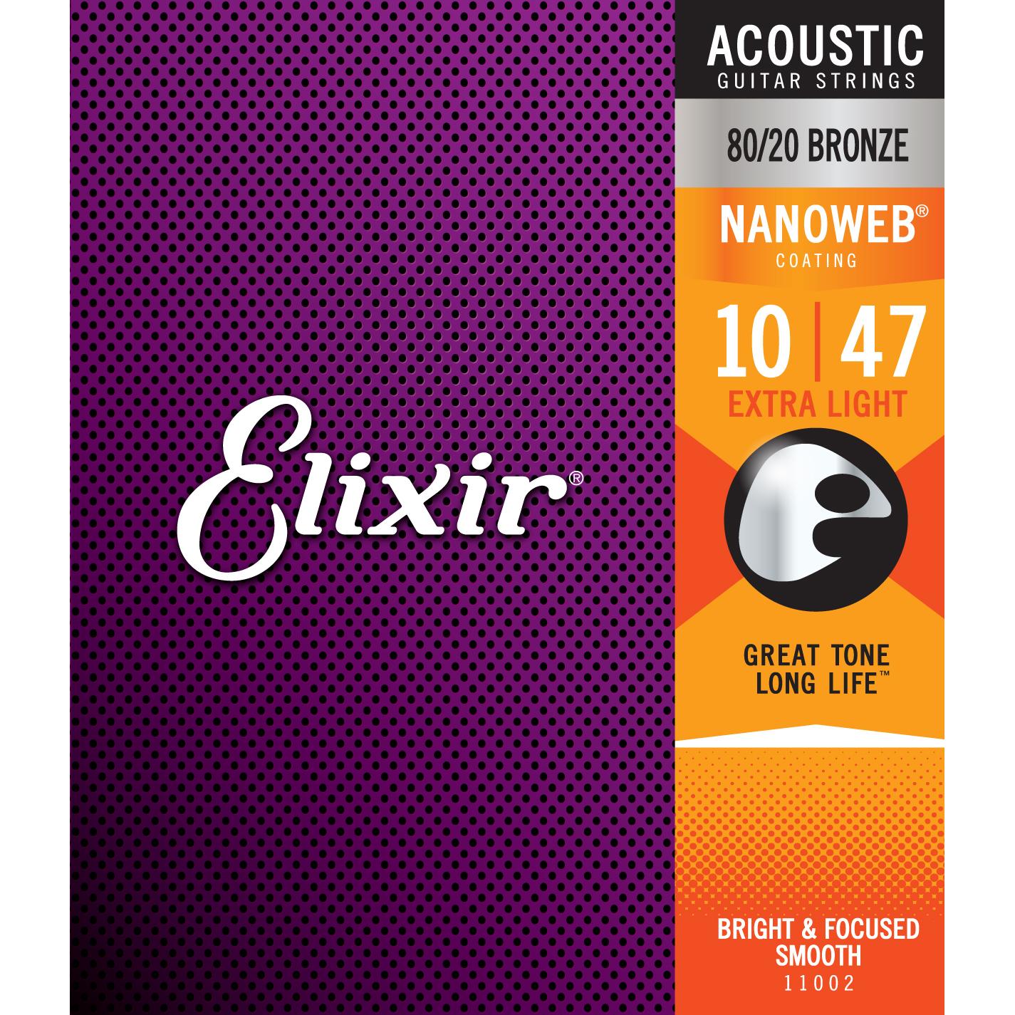 ELIXIR ITALIA 11002 ACOUSTIC 80/20 BRONZE NANOWEB