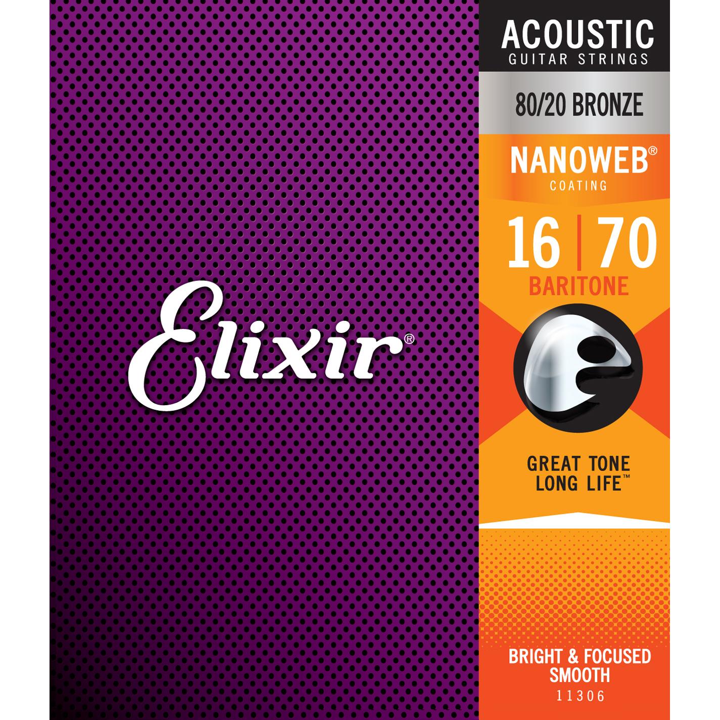 ELIXIR ITALIA 11306 ACOUSTIC 80/20 BRONZE NANOWEB