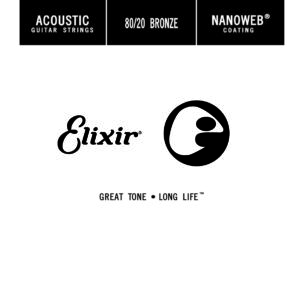 ELIXIR ITALIA 15122 ACOUSTIC 80/20 BRONZE NANOWEB SINGLE