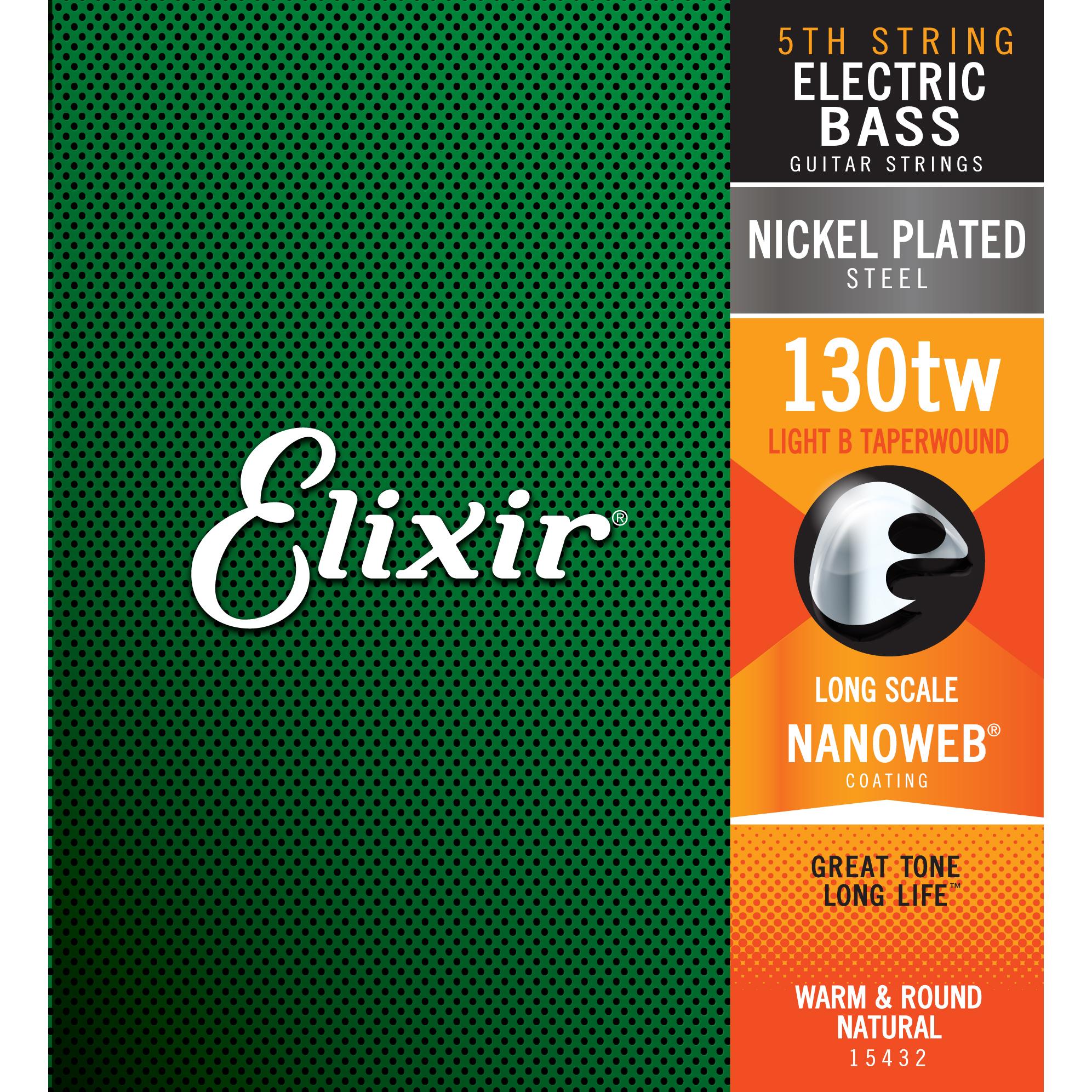 ELIXIR ITALIA 15335 ELECTRIC BASS NICKEL PLATED STEEL NANOWEB