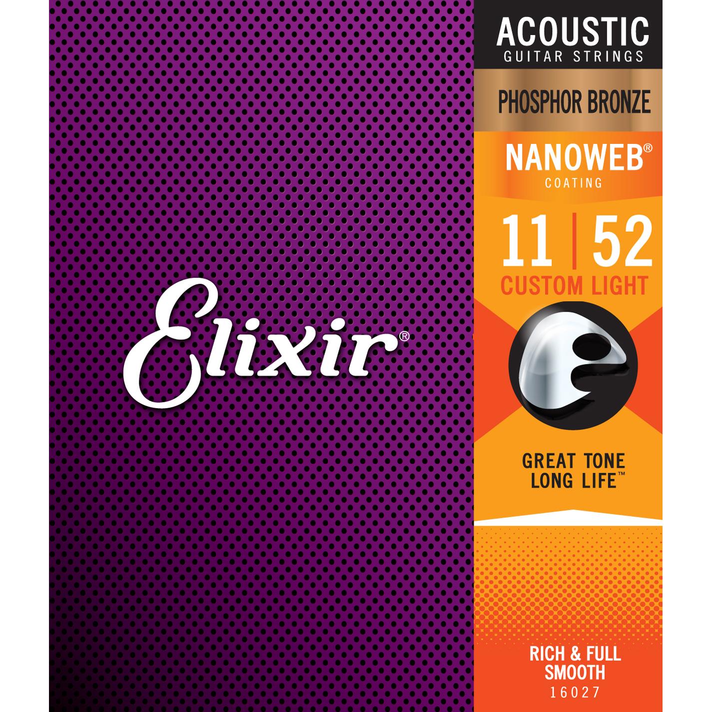 ELIXIR ITALIA 16027 ACOUSTIC PHOSPHOR BRONZE NANOWEB