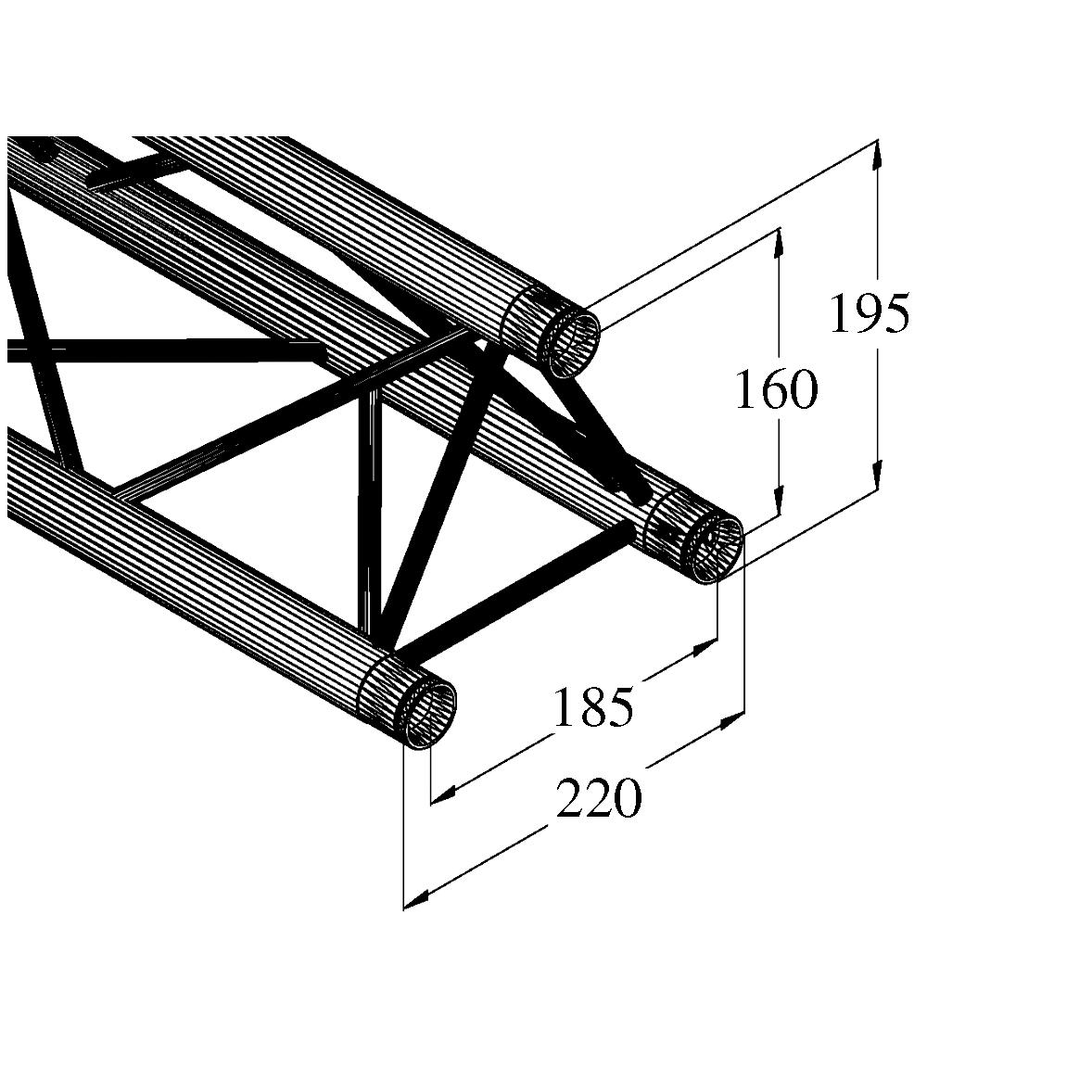 ALUTRUSS DECOLOCK DQ3-S750 3-Way Cross Beam bk