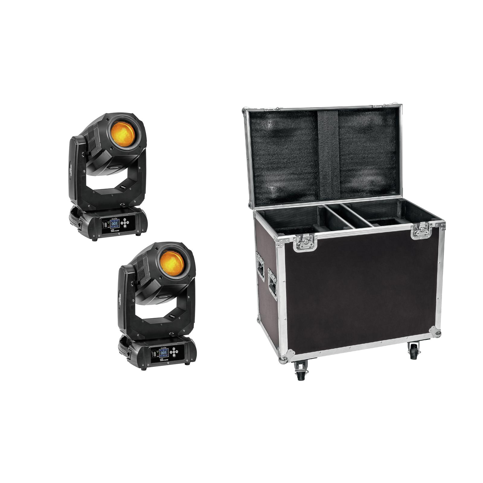 EUROLITE Set 2x LED TMH-S200 + Case