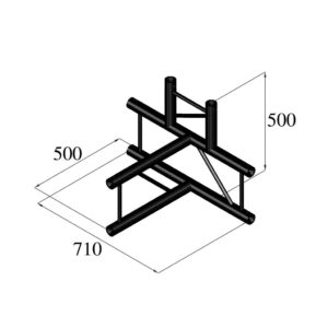 ALUTRUSS BILOCK BQ2-SPAT42V 4-Way T-Piece bk