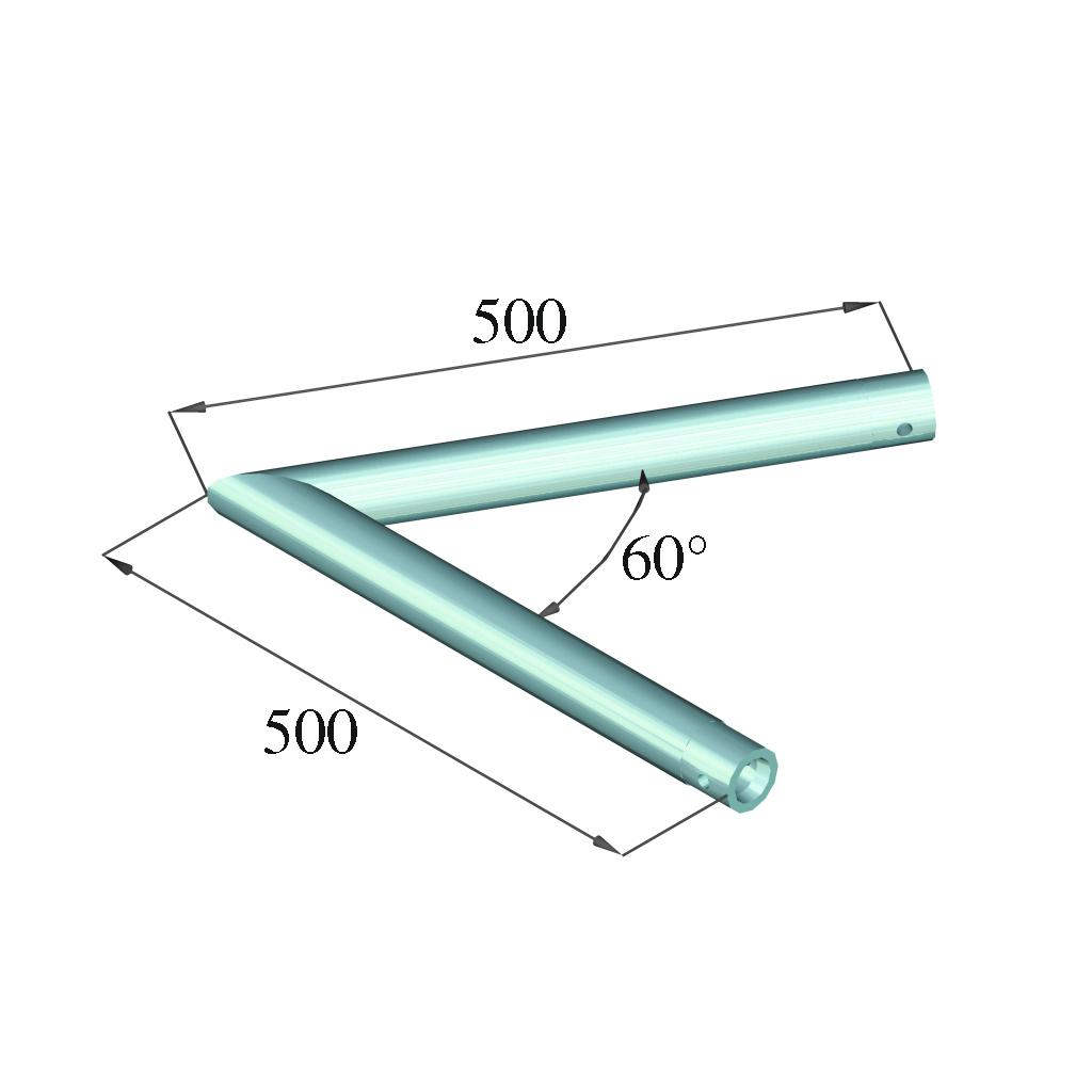 ALUTRUSS DECOLOCK DQ1-SC20 2-Way Corner 60° bk