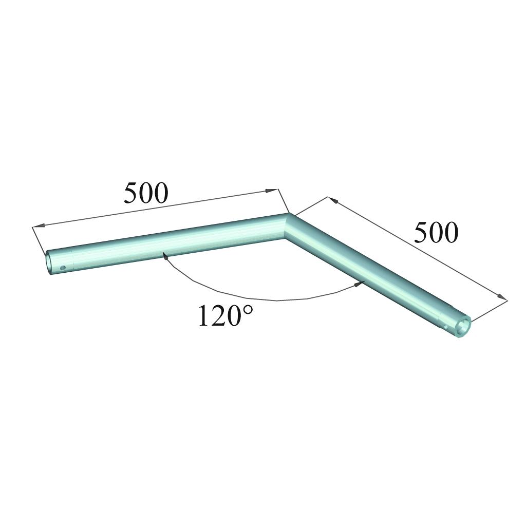 ALUTRUSS DECOLOCK DQ1-SC22 2-Way Corner 120° bk