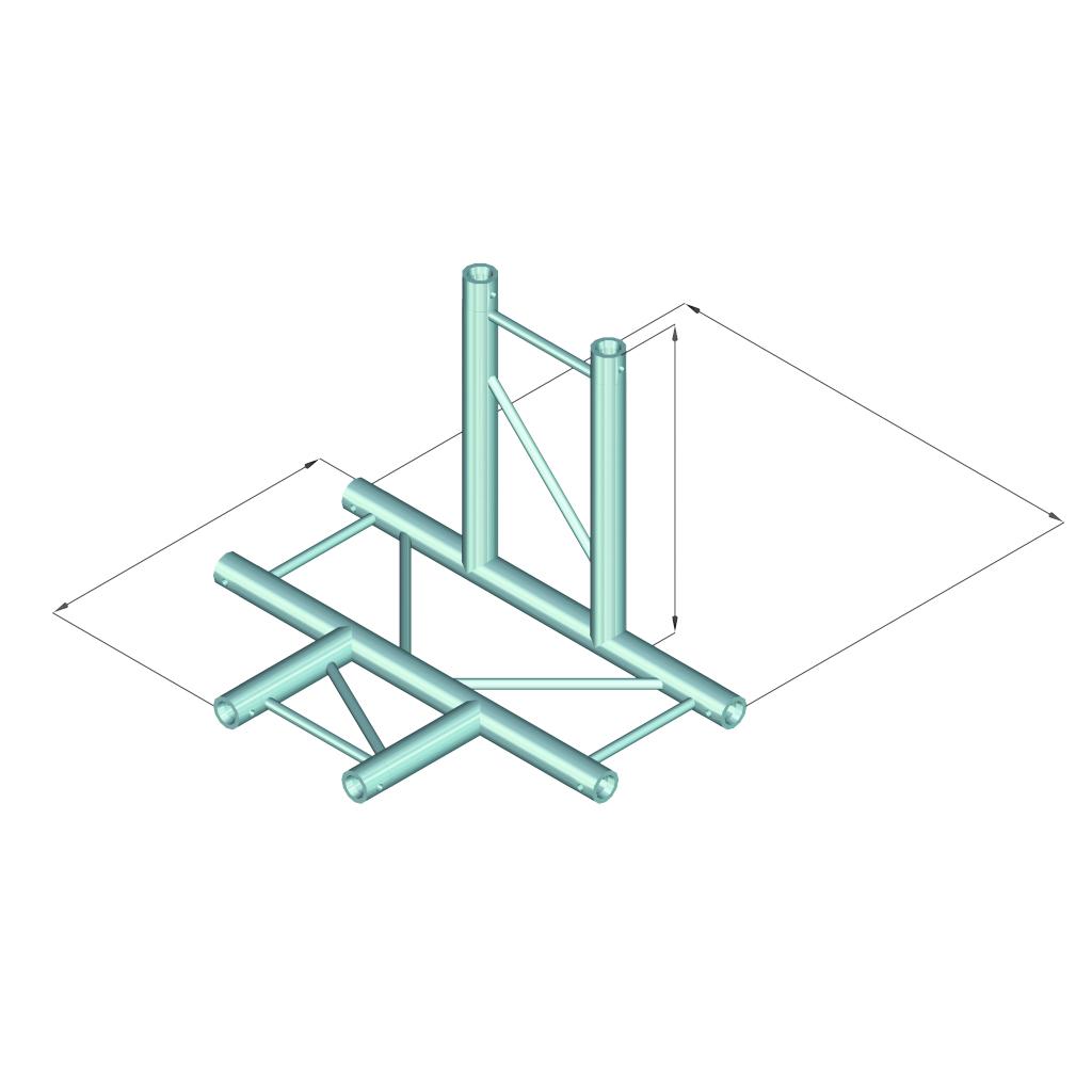 ALUTRUSS DECOLOCK DQ2-SPAT42H 4-way crosspiece bk