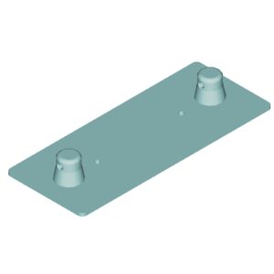 ALUTRUSS DECOLOCK DQ2-WPM Wall Mounting Plate MALE bk