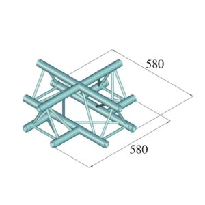 ALUTRUSS DECOLOCK DQ3-SPAC41 4-Way Cross Piece bk