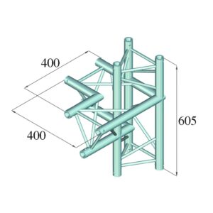 ALUTRUSS DECOLOCK DQ3-SPAC44 4-Way Corner left bk