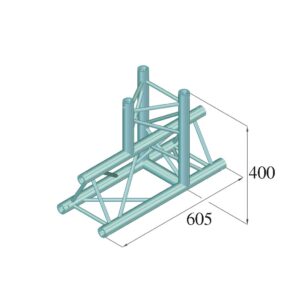 ALUTRUSS DECOLOCK DQ3-SPAT37 3-Way T-Piece 90° bk