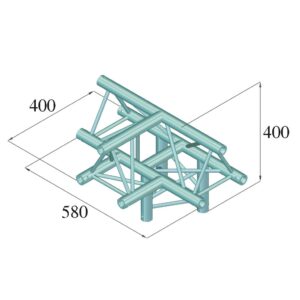 ALUTRUSS DECOLOCK DQ3-SPAT43 4-Way T-Piece / bk