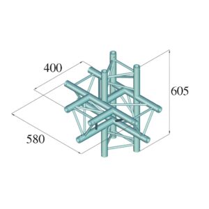 ALUTRUSS DECOLOCK DQ3-SPAT51 5-Way Piece / bk