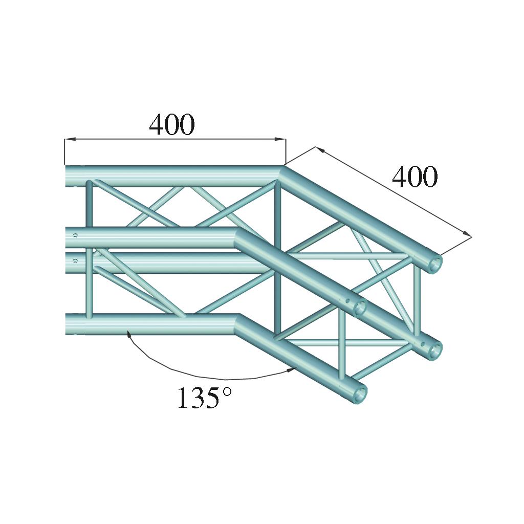 ALUTRUSS DECOLOCK DQ4-SPAC23 2-Way Corner 135° bk